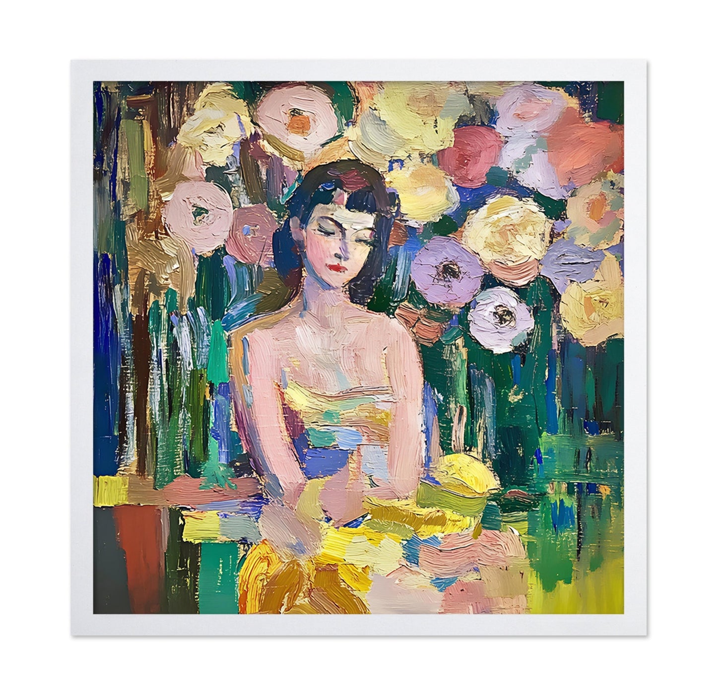 Floral Portrait Woman No6