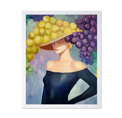 Woman With Grape Hat
