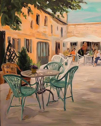Outdoor Cafe Scene