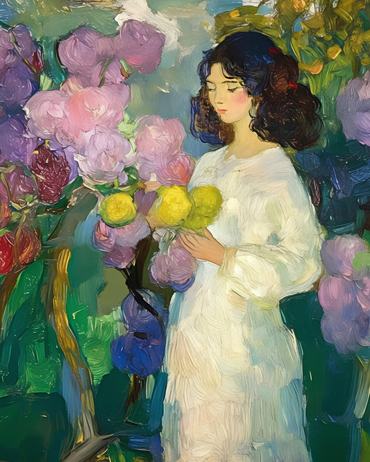 Woman With Flowers