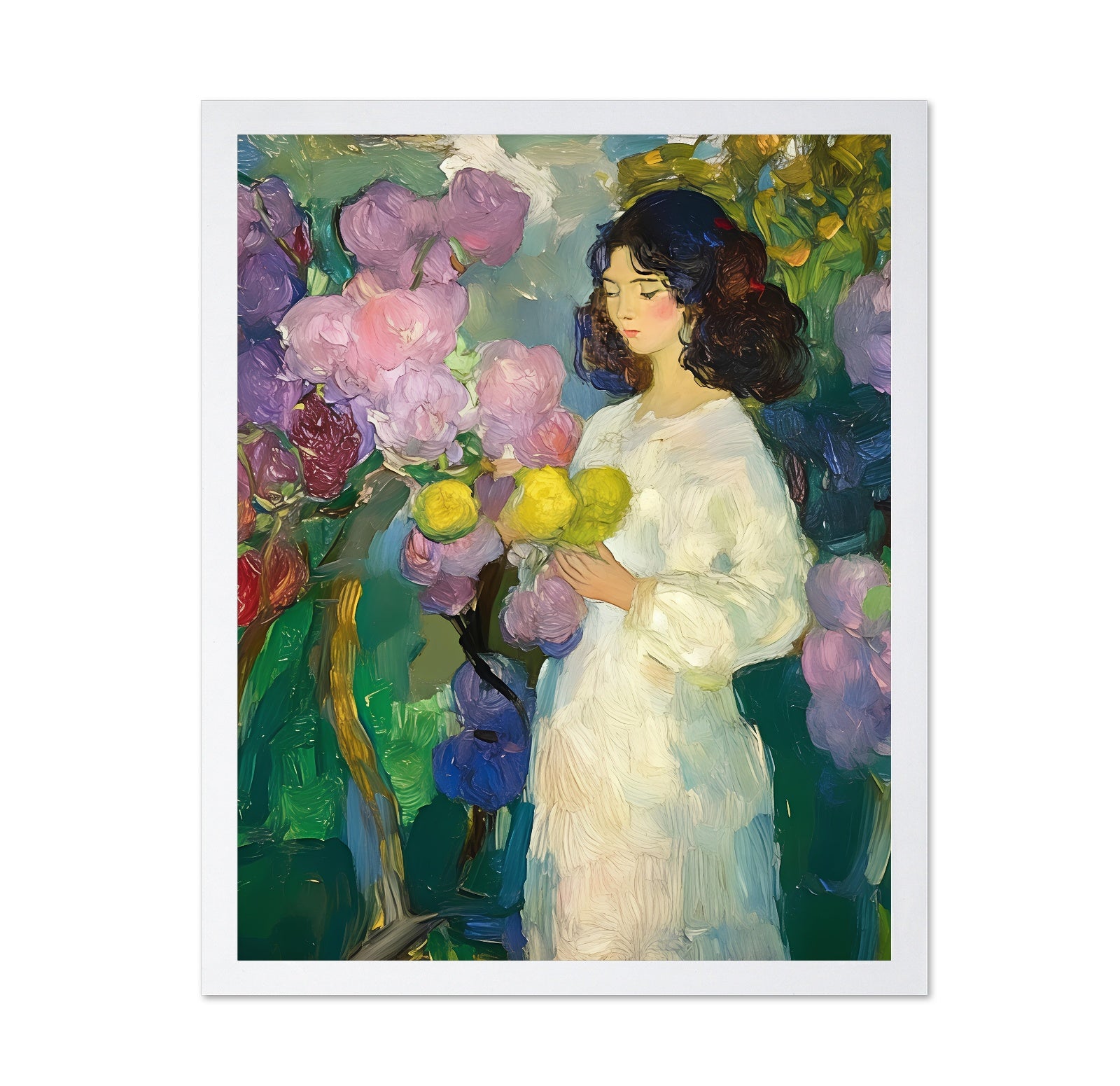 Woman With Flowers