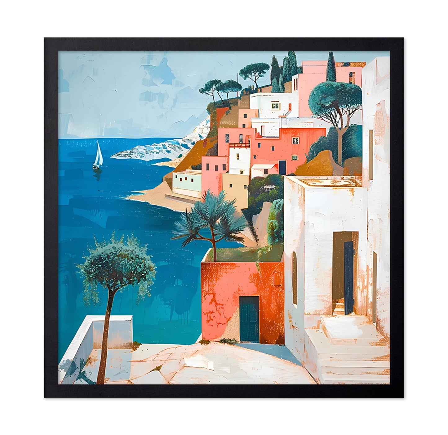 Coastal Mediterranean Village
