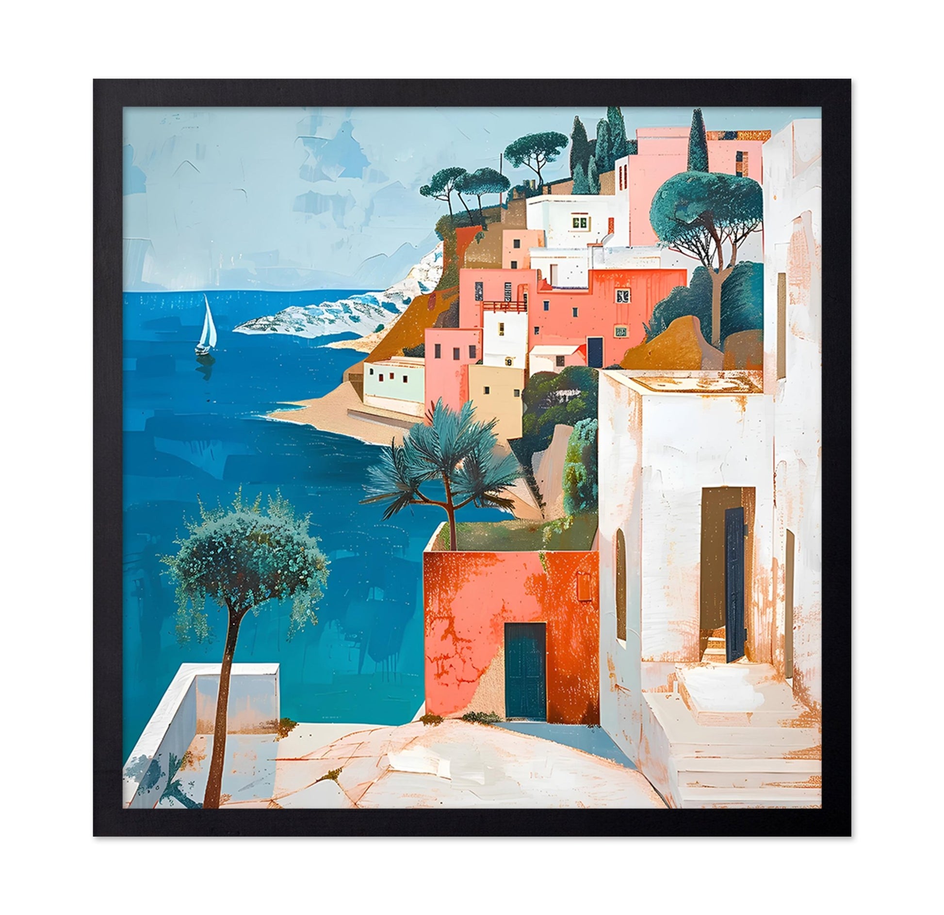 Coastal Mediterranean Village