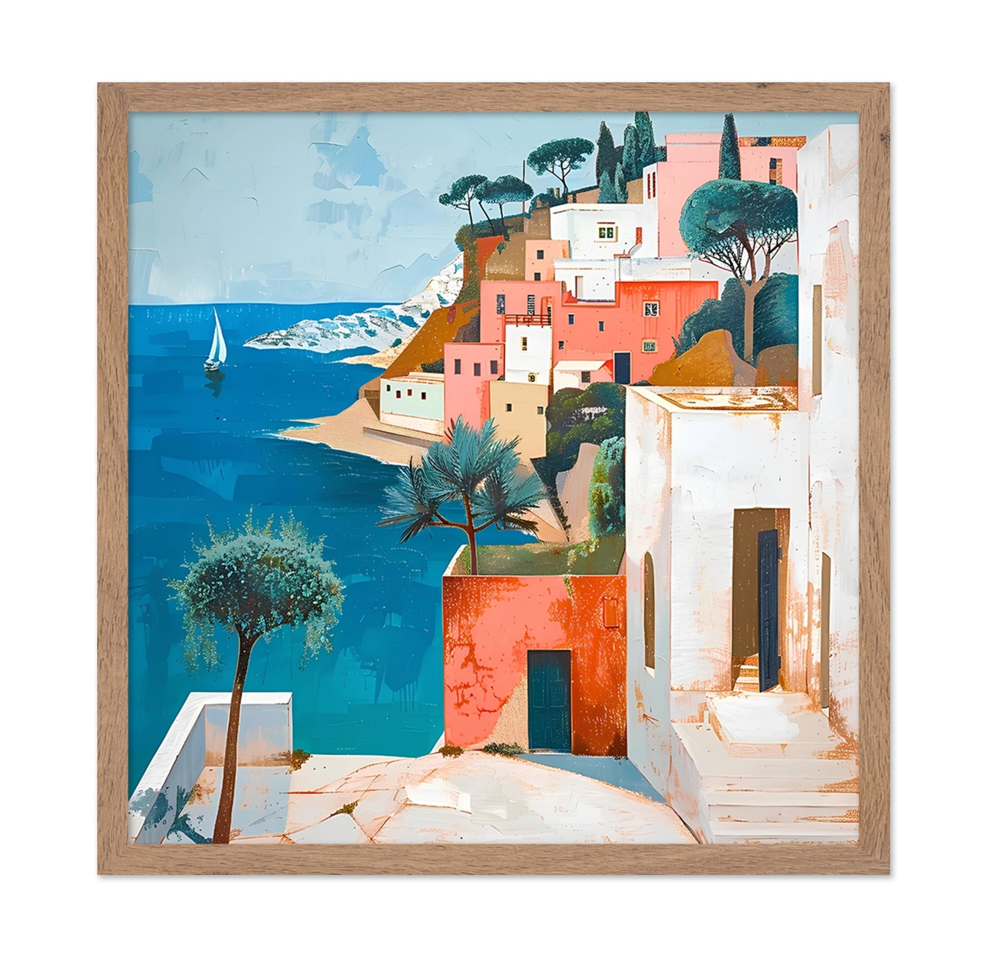 Coastal Mediterranean Village