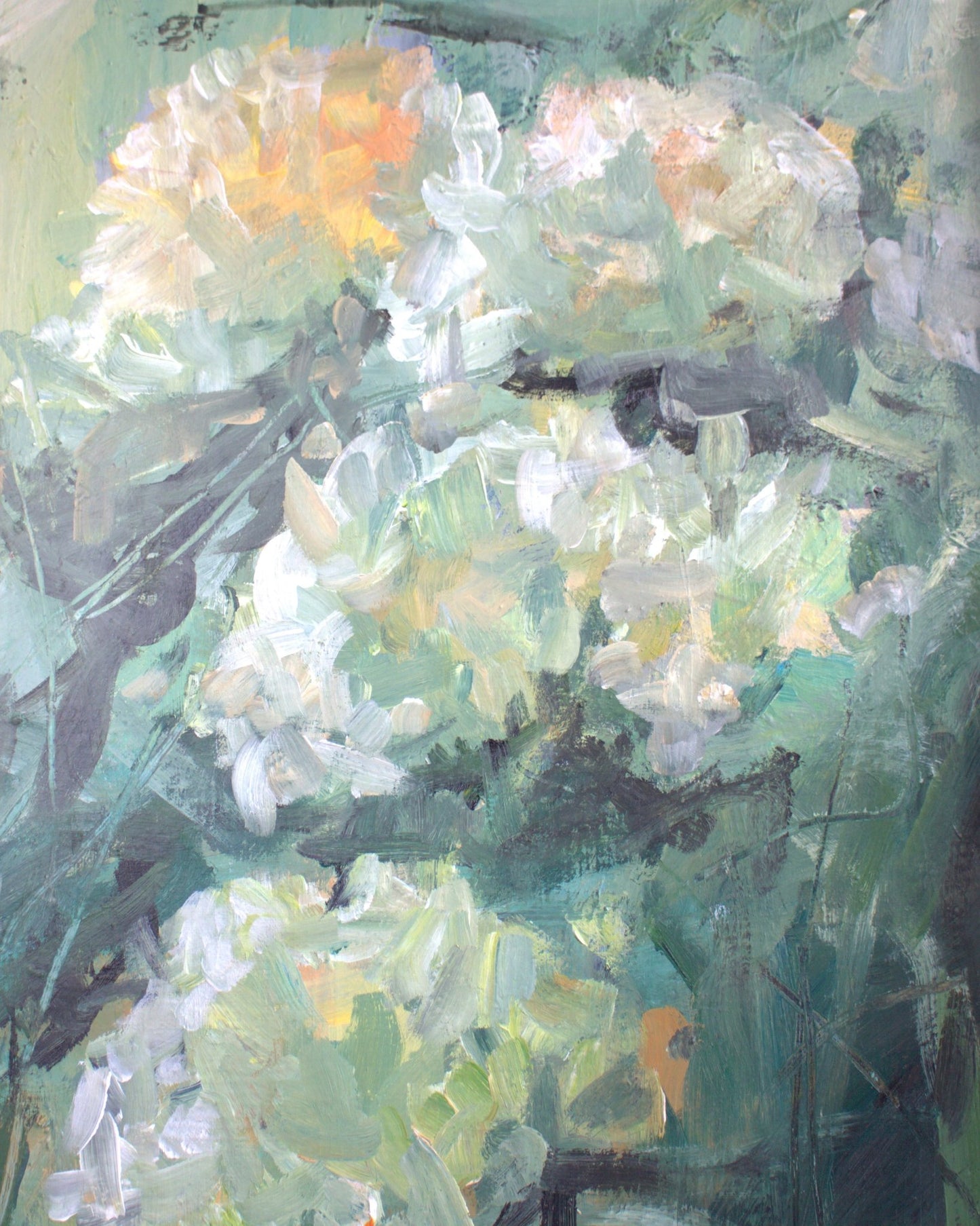 Soft Green Florals