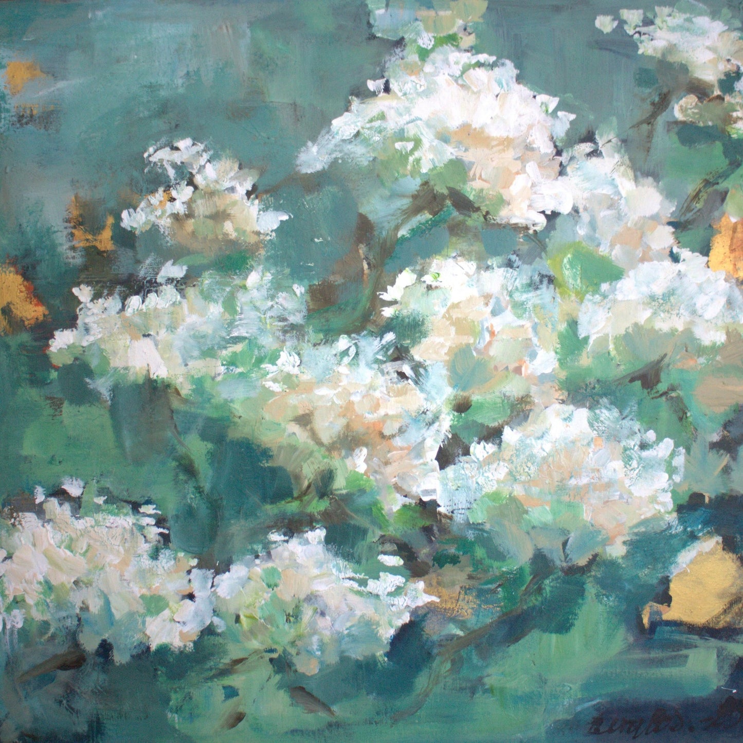 Soft Green Blossoms