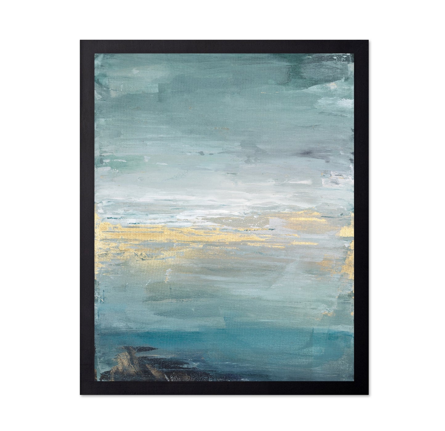 Teal Gold Seascape