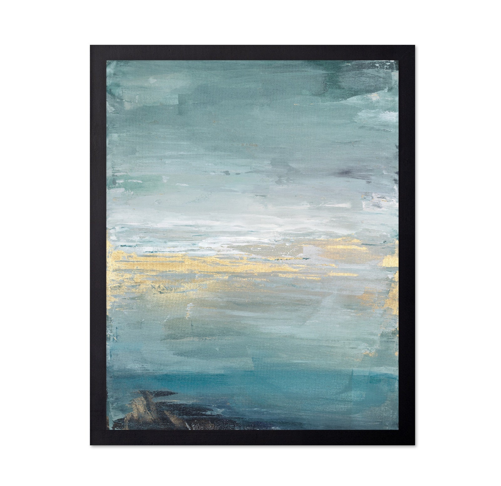 Teal Gold Seascape