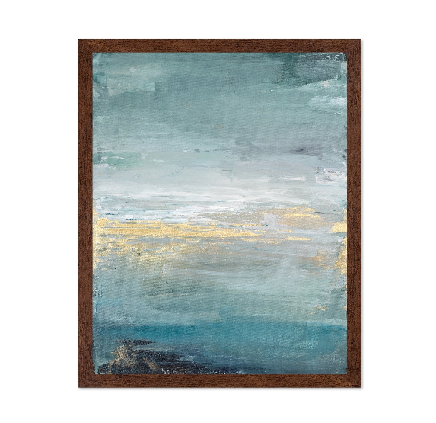 Teal Gold Seascape