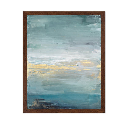 Teal Gold Seascape