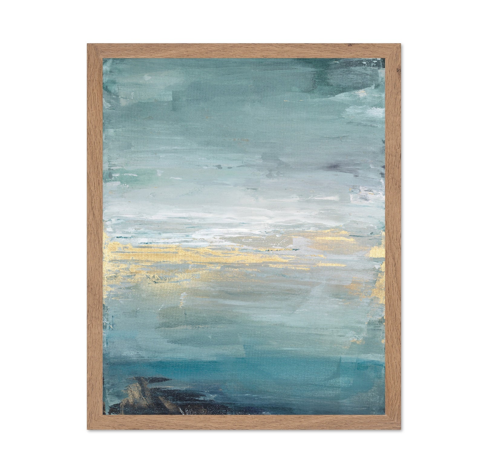Teal Gold Seascape