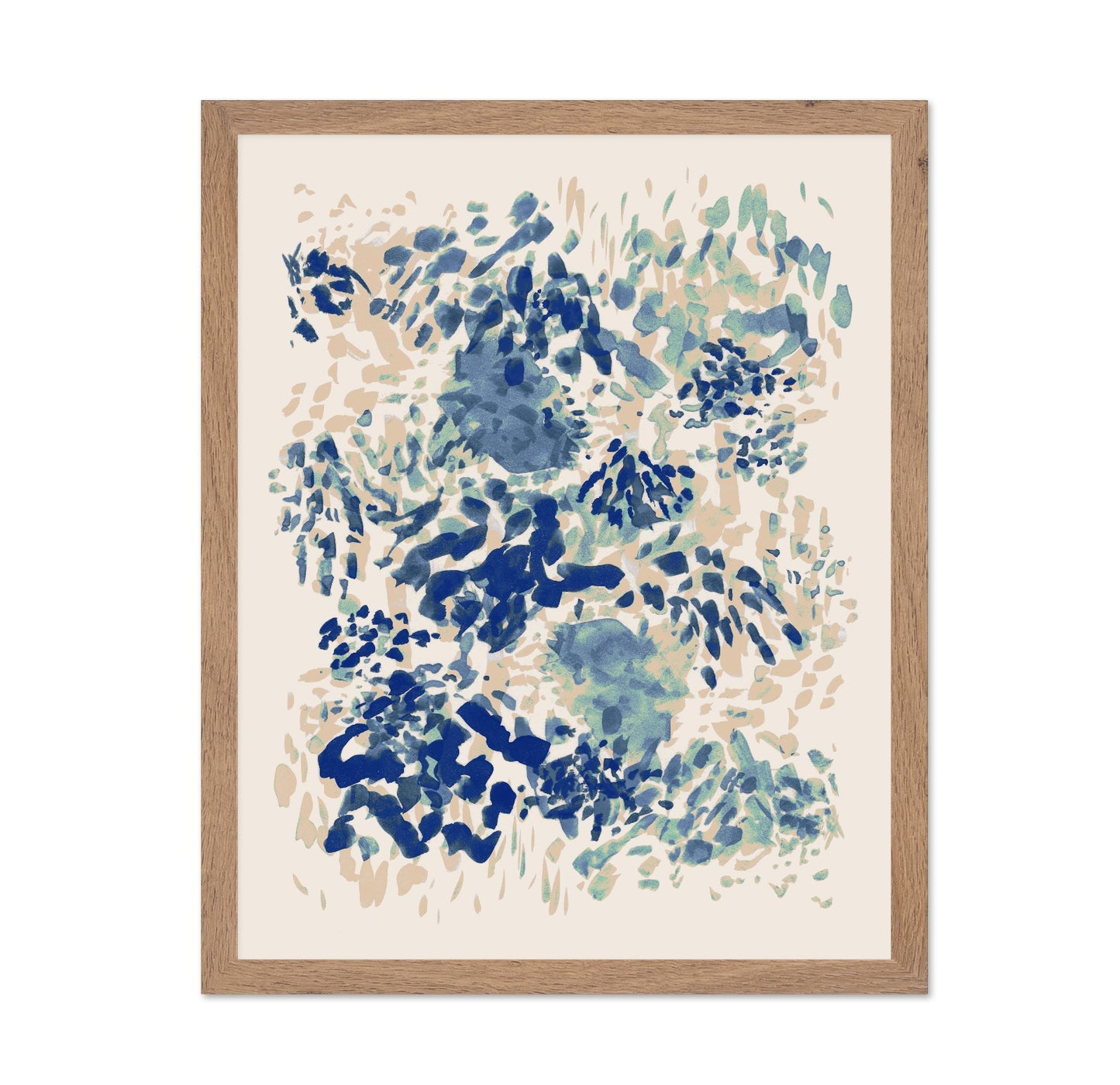 Teal Blue Abstract