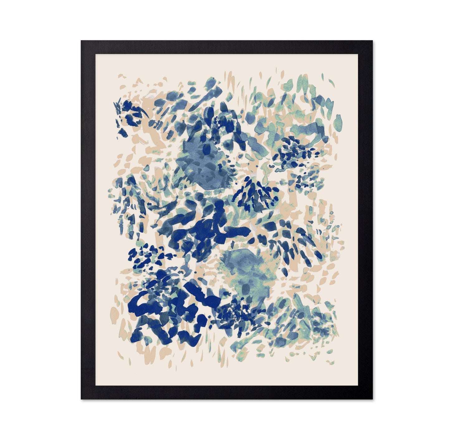 Teal Blue Abstract