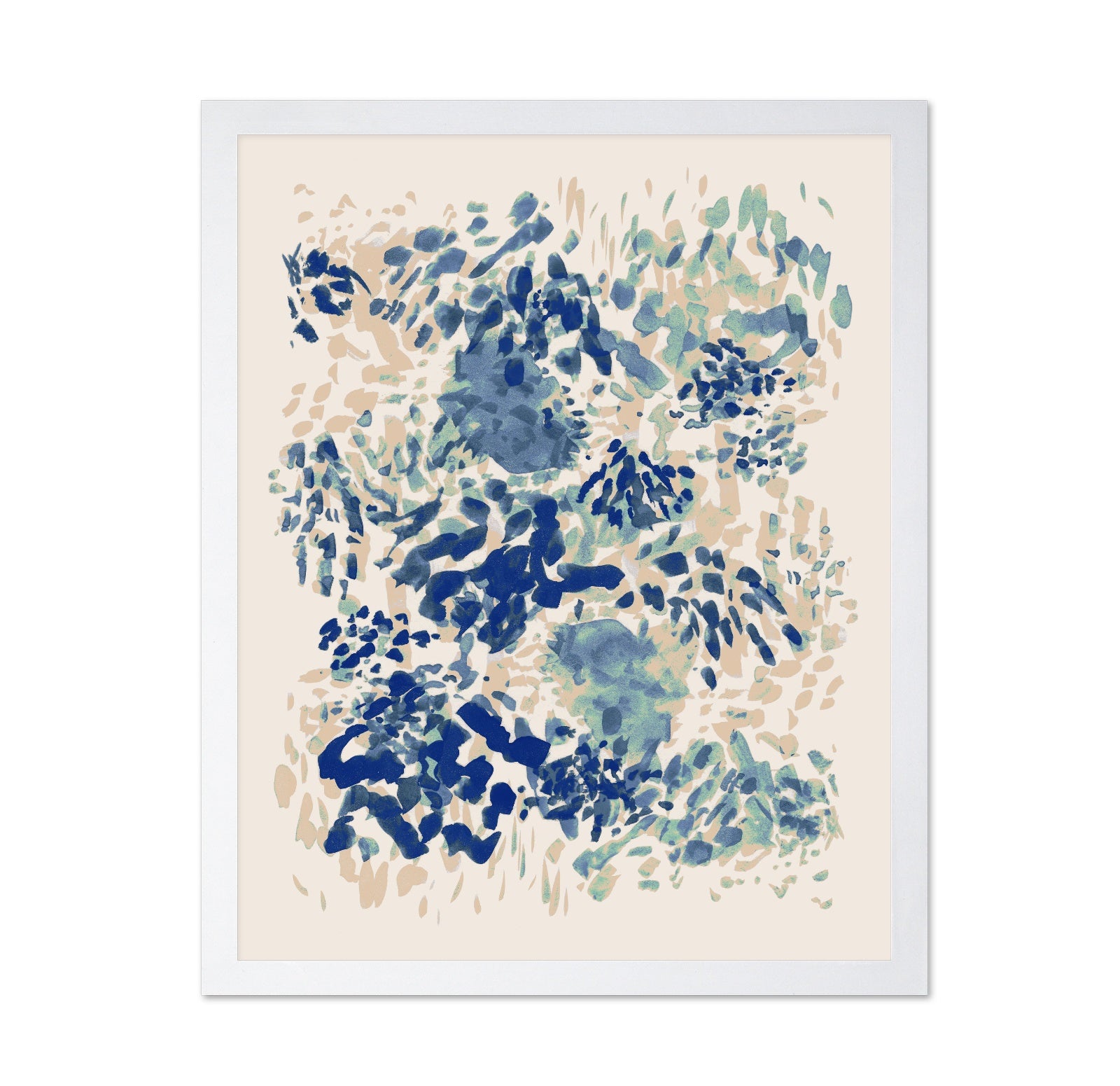 Teal Blue Abstract
