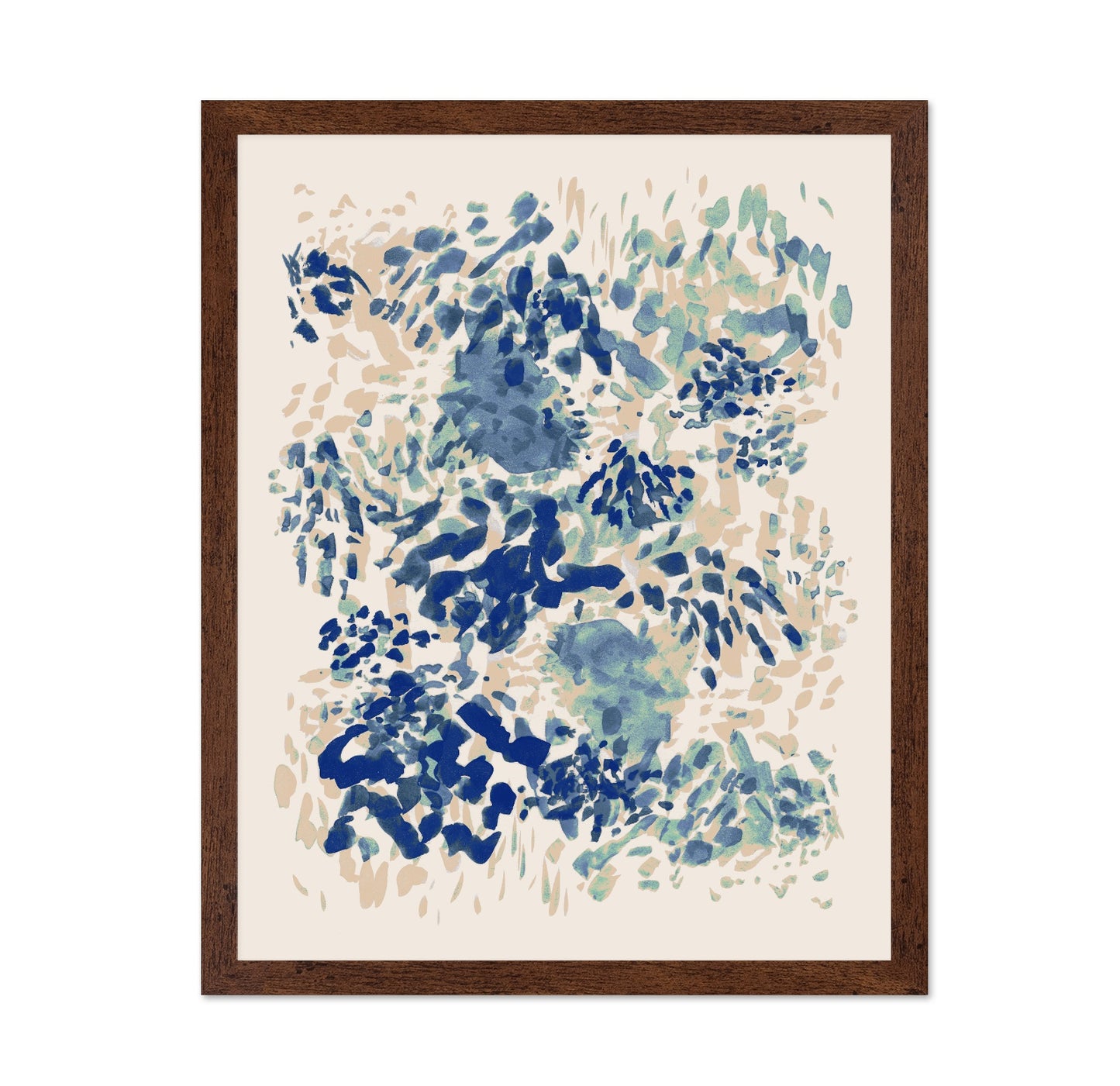 Teal Blue Abstract