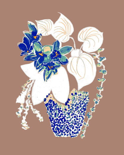 Blue Floral Arrangement