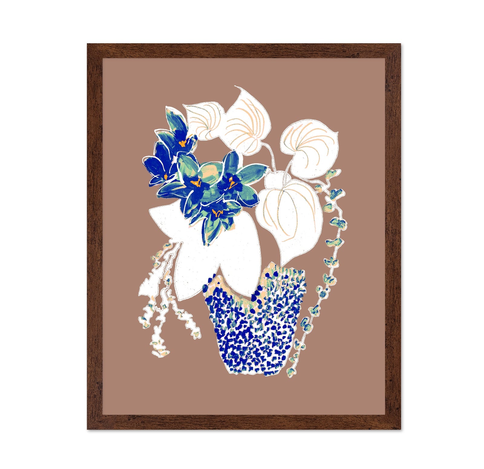 Blue Floral Arrangement
