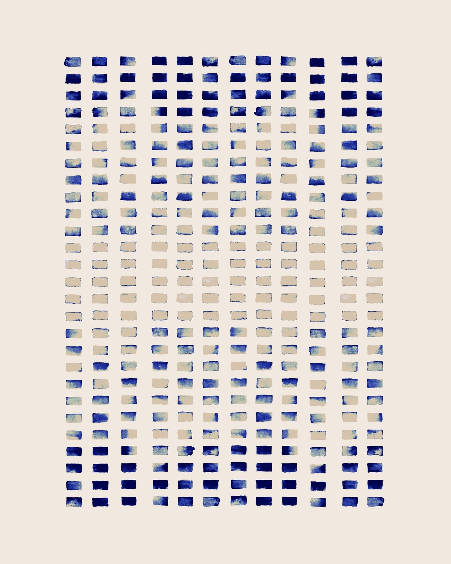 Blue Grid Pattern No3