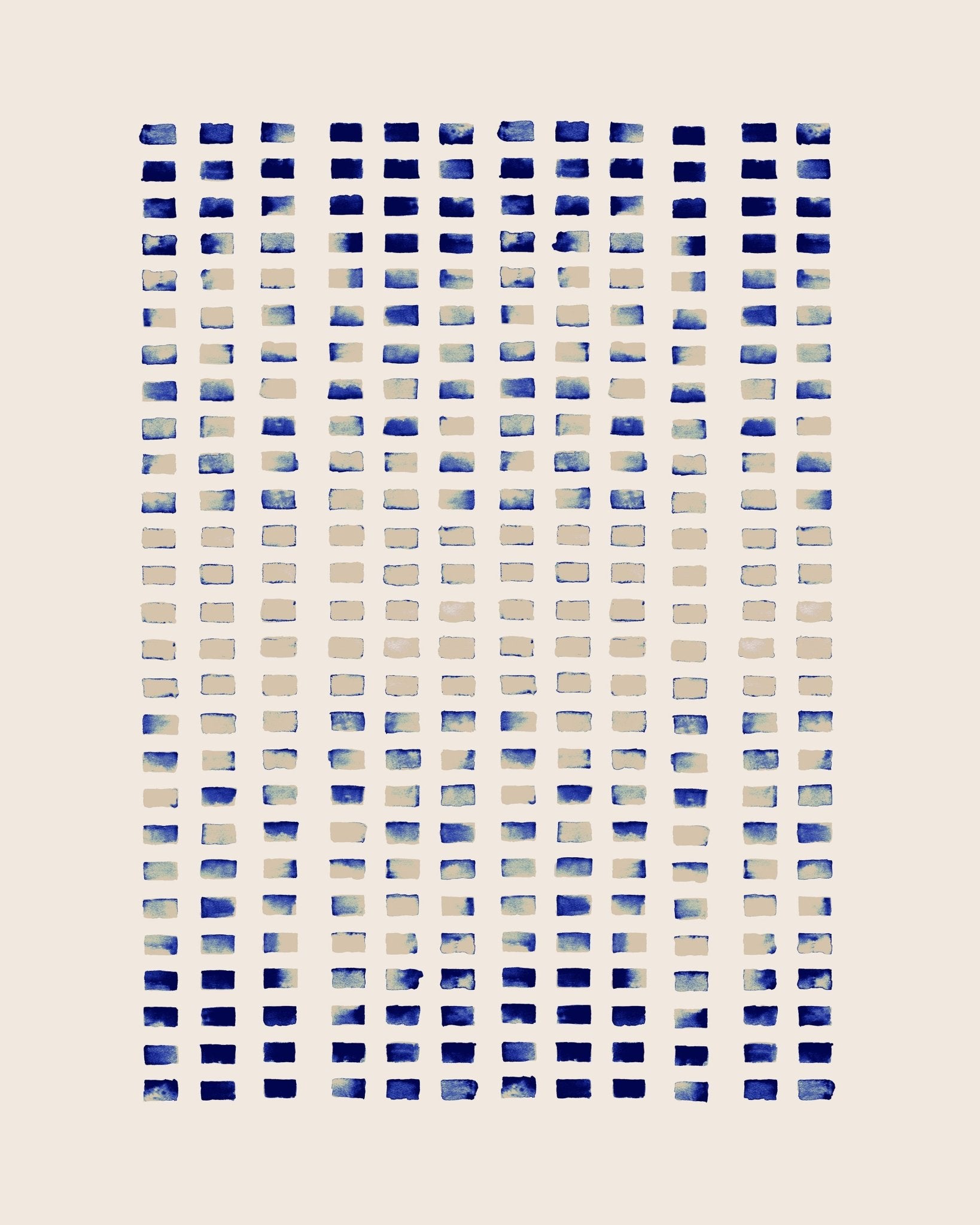 Blue Grid Pattern No3