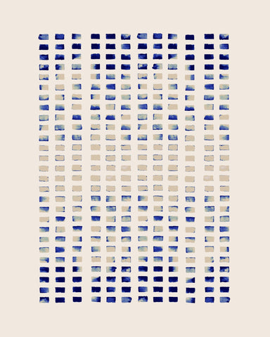Blue Grid Pattern No3