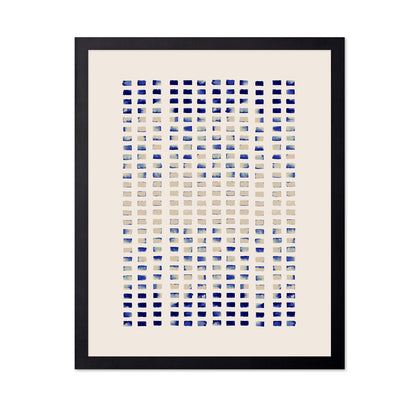 Blue Grid Pattern No3