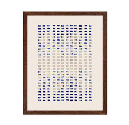 Blue Grid Pattern No3