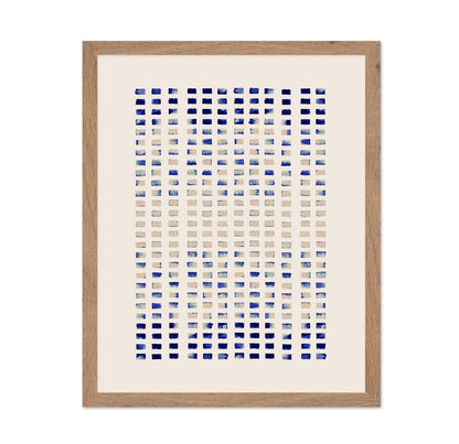 Blue Grid Pattern No3