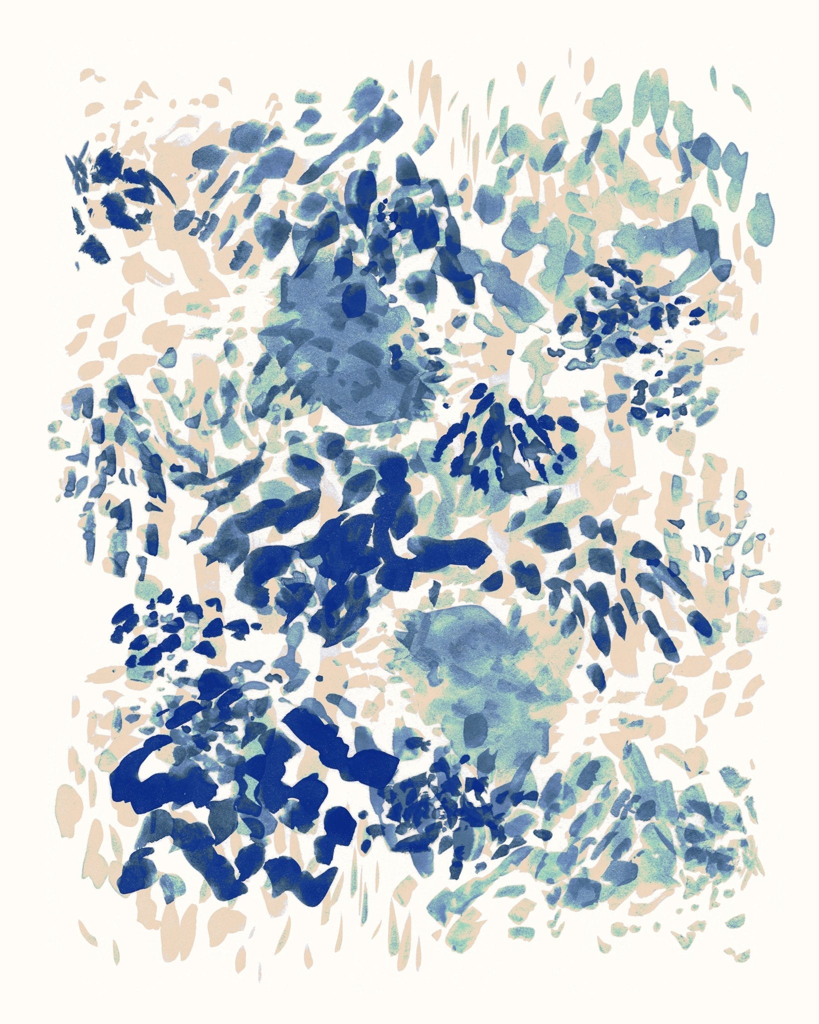 Blue Green Abstract