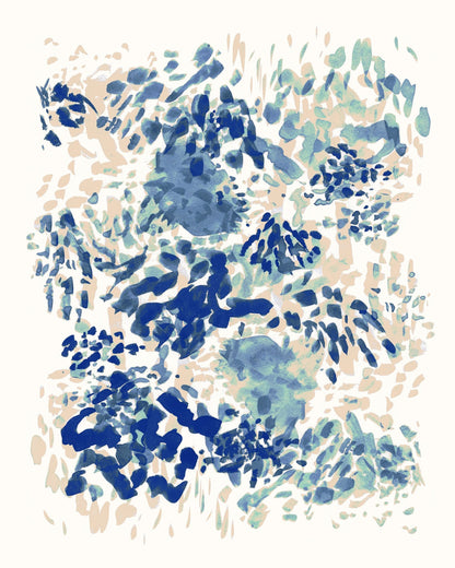 Blue Green Abstract