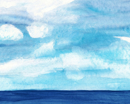 Calm Blue Seascape