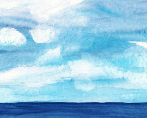 Calm Blue Seascape