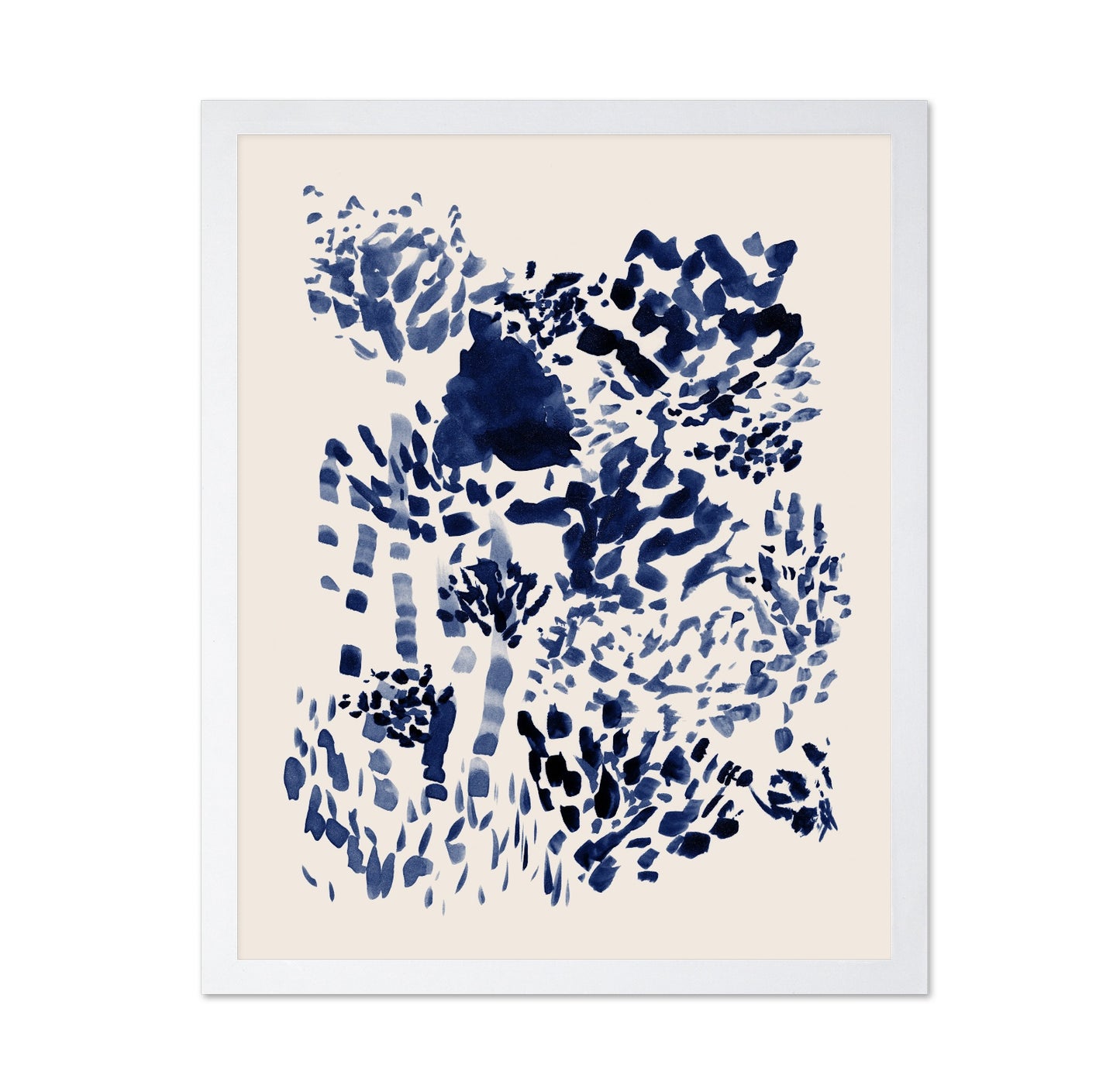 Indigo Abstract Bloom