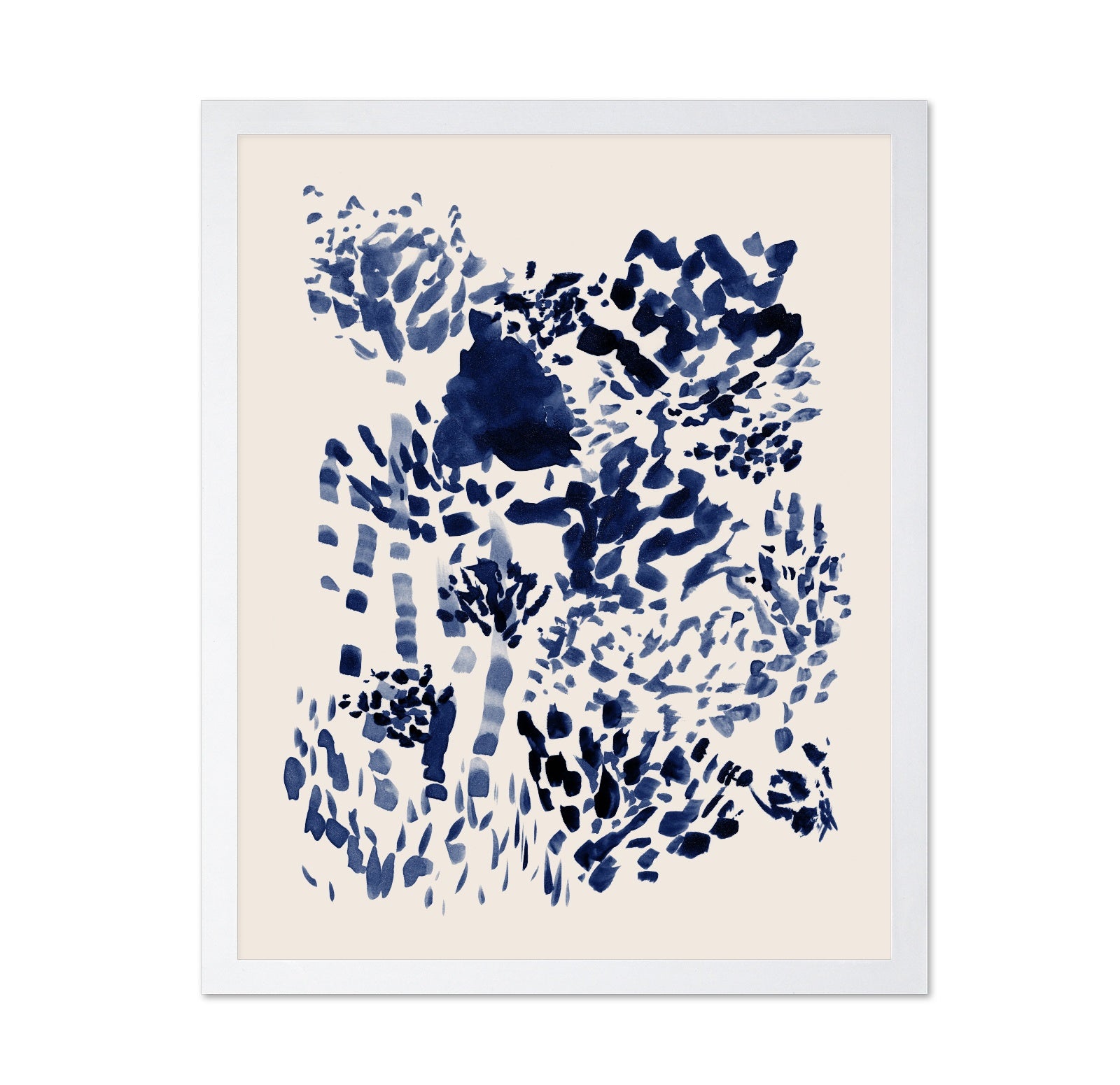Indigo Abstract Bloom