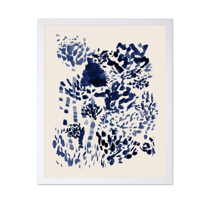 Indigo Abstract Bloom