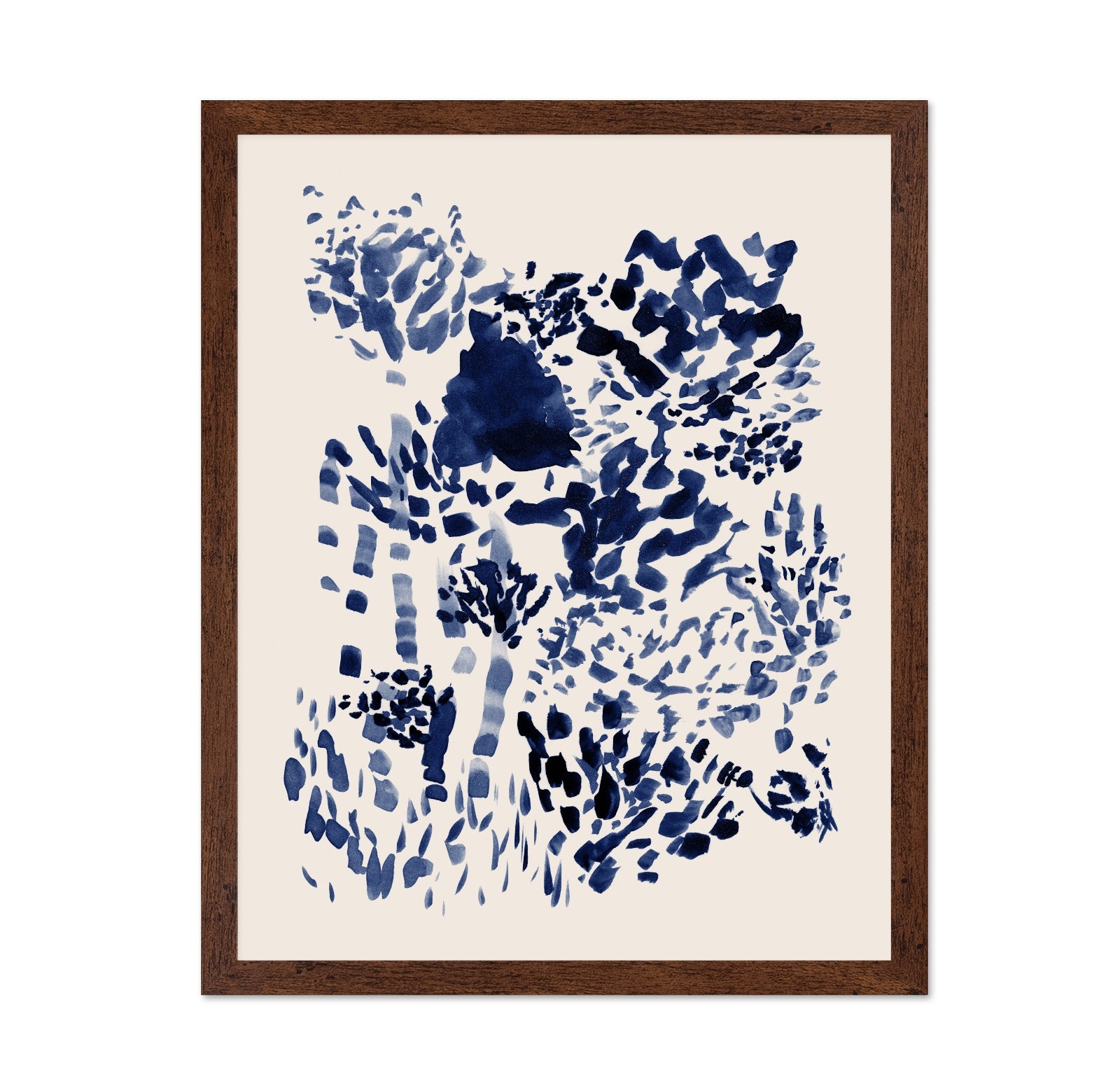 Indigo Abstract Bloom