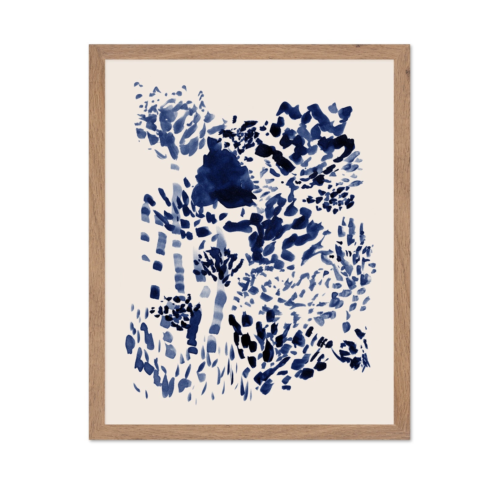 Indigo Abstract Bloom