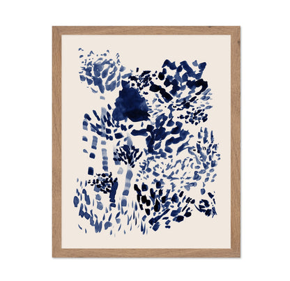 Indigo Abstract Bloom
