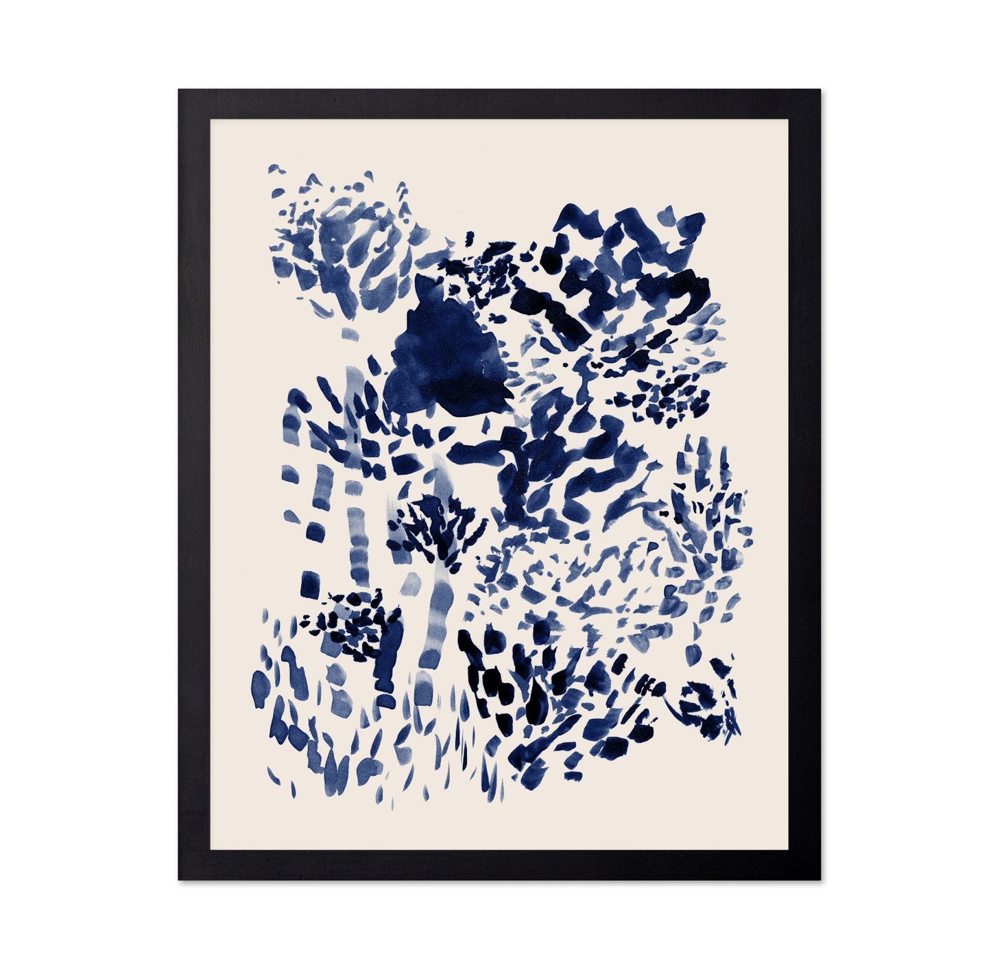 Indigo Abstract Bloom