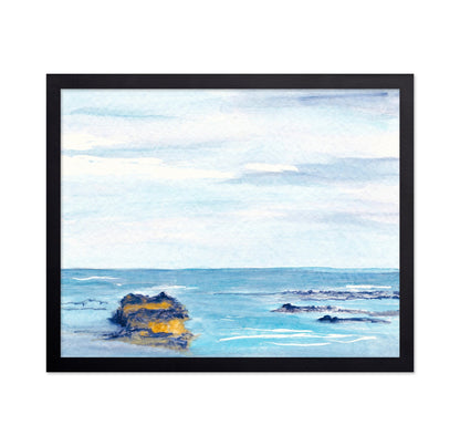 Blue Watercolor Abstract