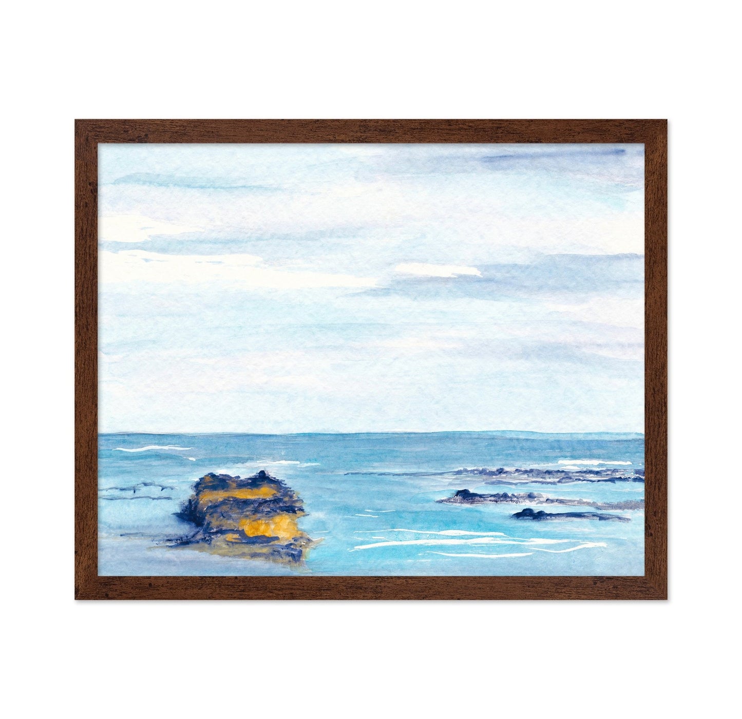 Blue Watercolor Abstract