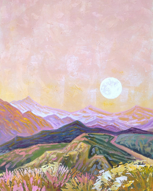Pastel Mountain Sunset