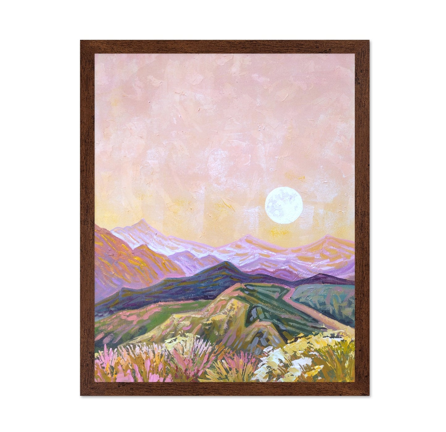 Pastel Mountain Sunset