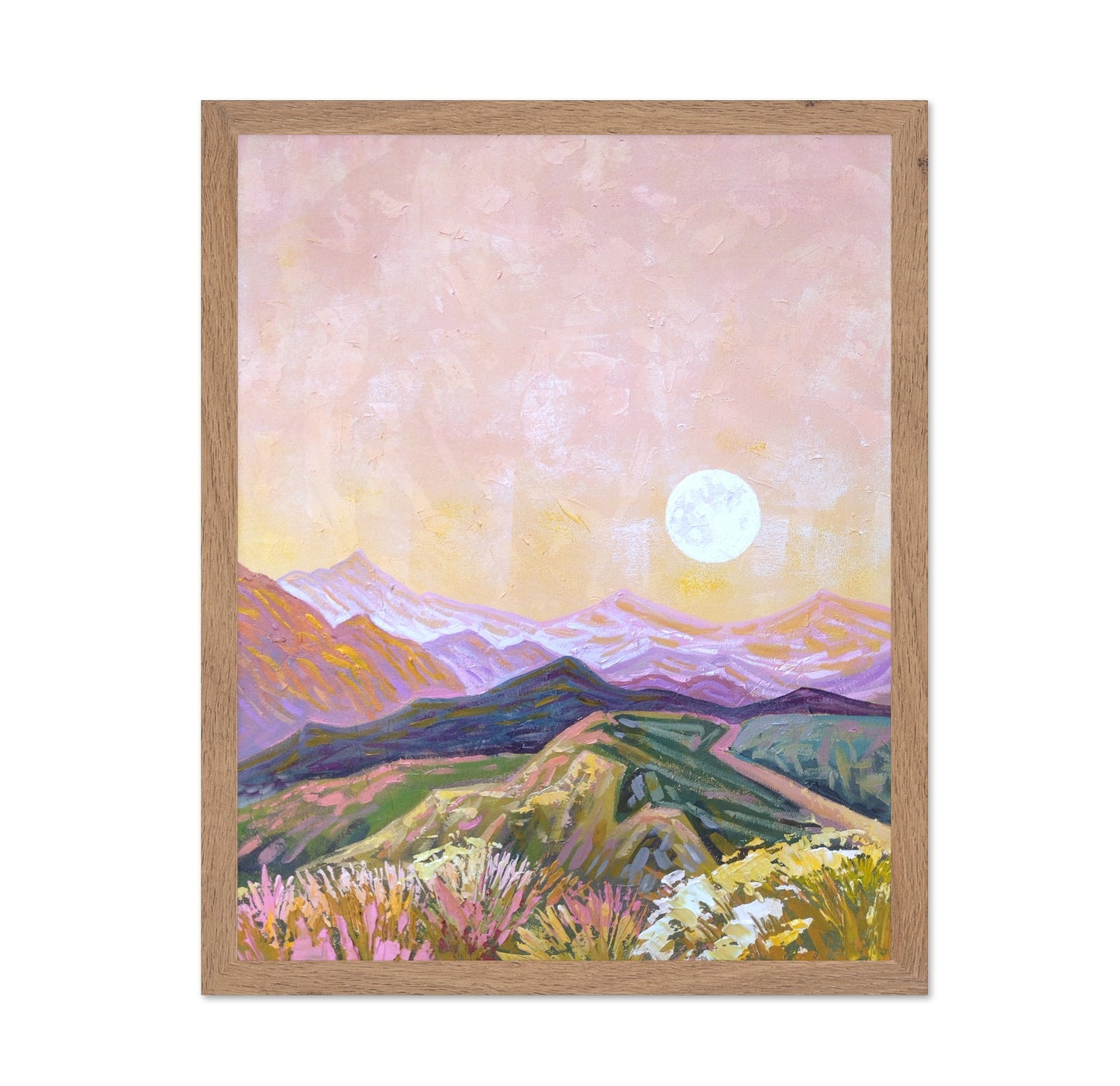 Pastel Mountain Sunset