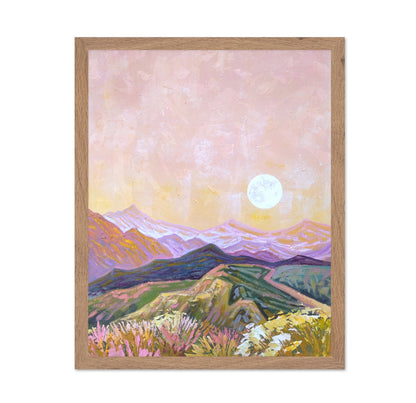 Pastel Mountain Sunset