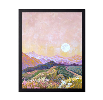 Pastel Mountain Sunset