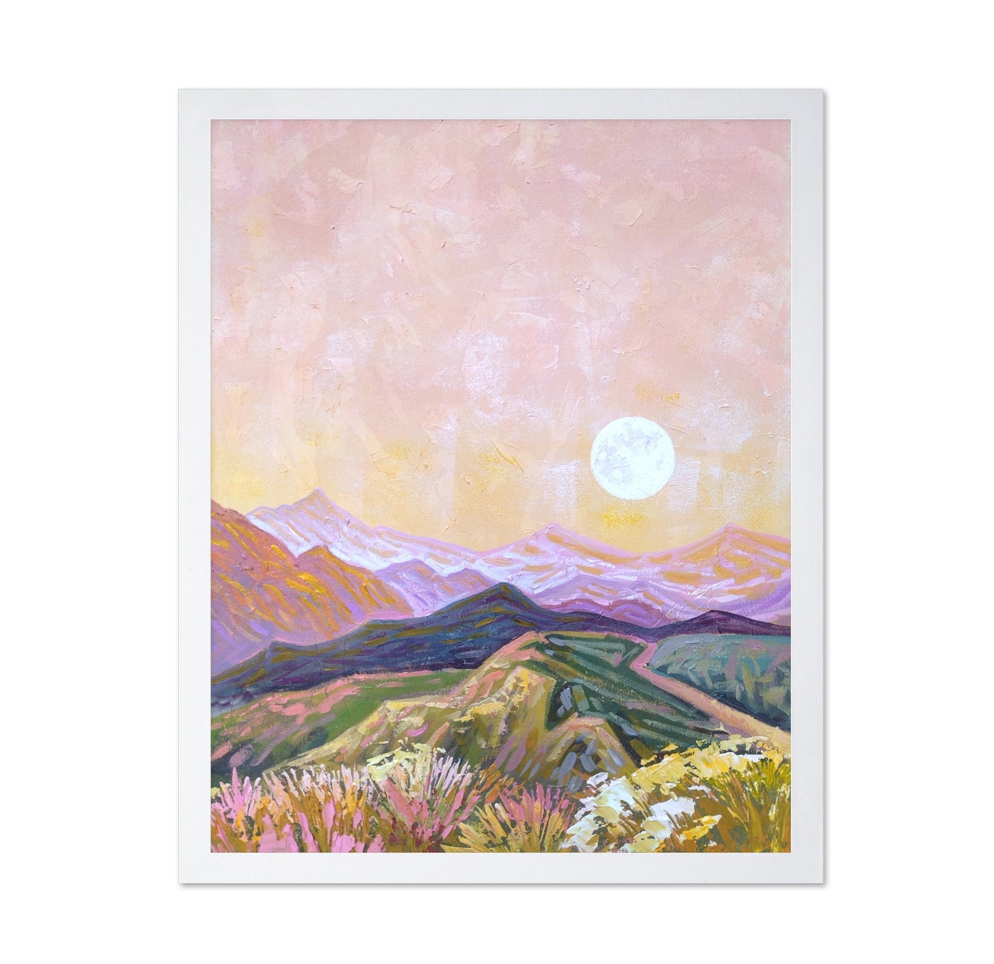 Pastel Mountain Sunset