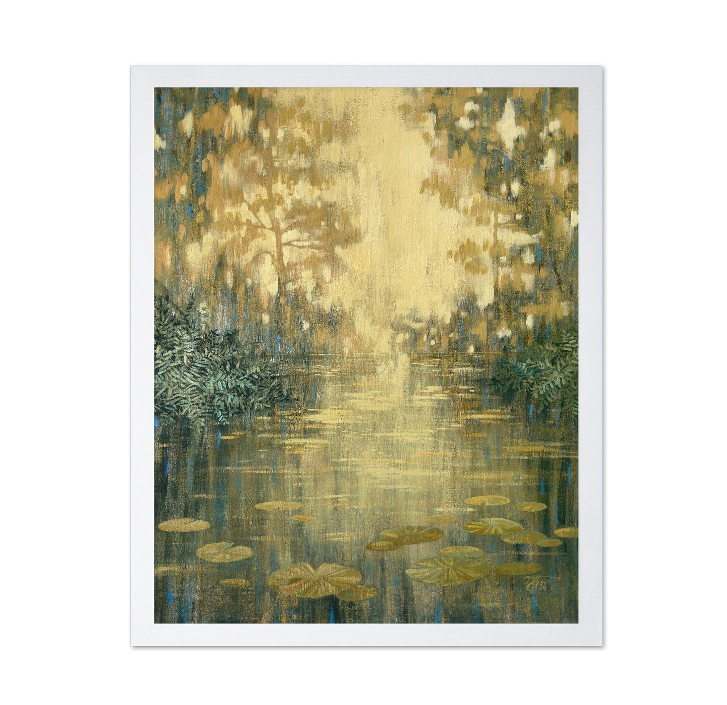 Golden Lily Pond Landscape