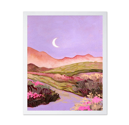 Pastel Crescent Landscape