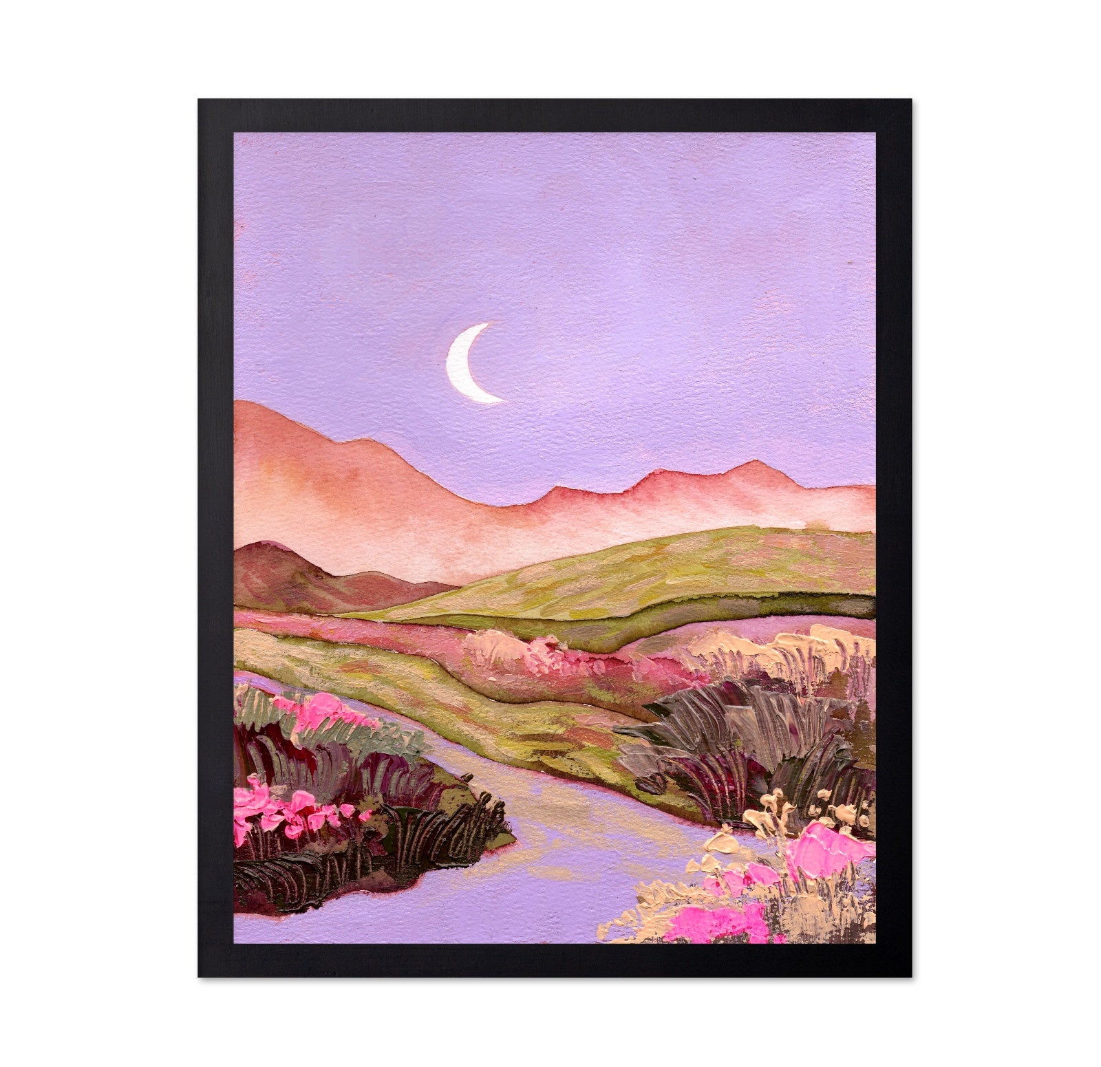 Pastel Crescent Landscape