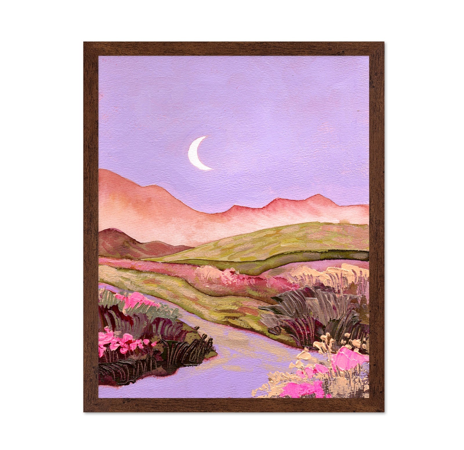 Pastel Crescent Landscape